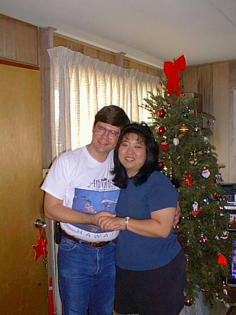 Our first photo as fiancees