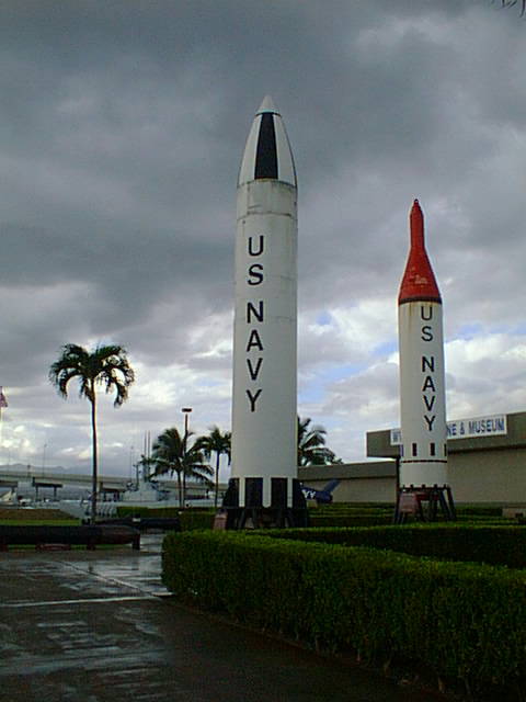 Polaris missiles and U.S.S. Bowfin museum