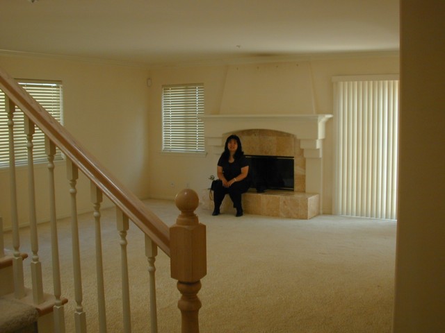 Cheryl in living room