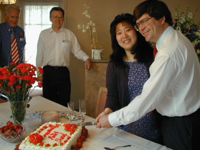 Cutting the cake