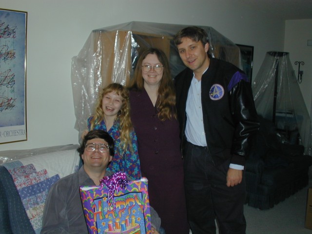 Mark, Anna, Debbie, and Karl at Cheryl's condo