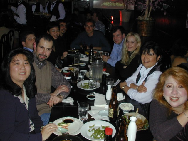 Big crowd of friends at Tokyo Delve's