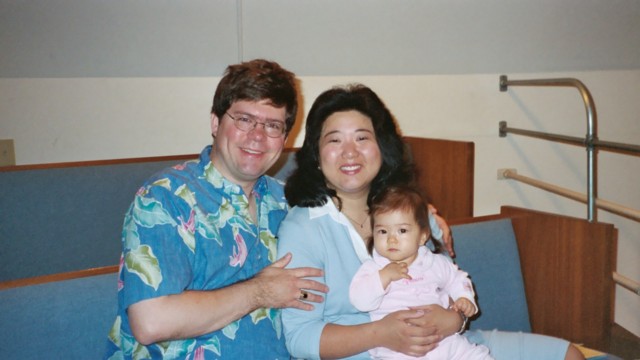 Fathers' Day in choir loft