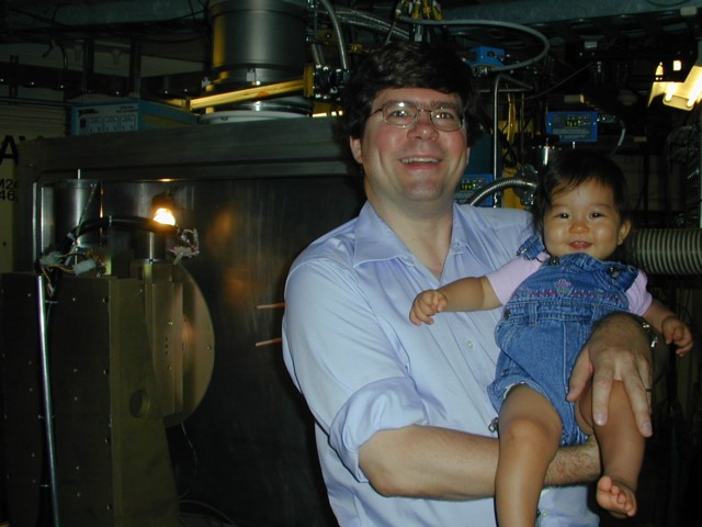 With Mark at the cyclotron