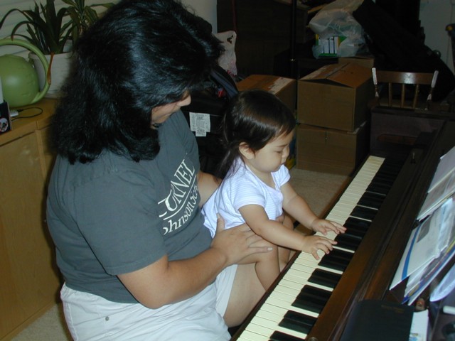 Playing piano