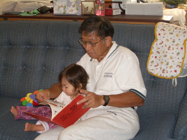 Reading with Grandpa