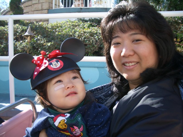 Lura's first Mickey Mouse ears