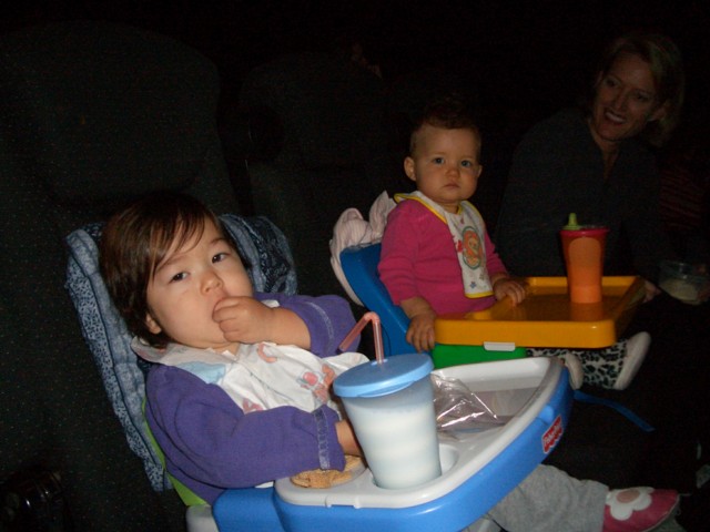 With Ivy and Erica at the movies