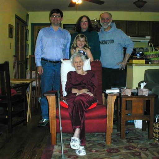 Mark with Aunt Elma, Ralph, Carol, and AnnaMarie