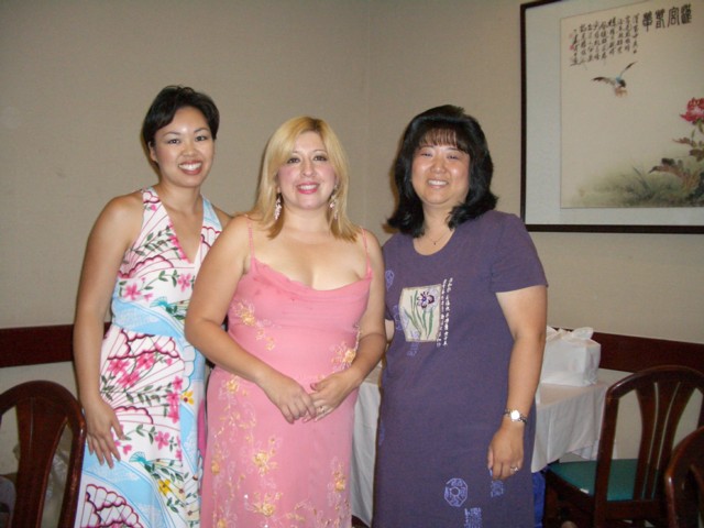 With Donna at Leslie's bridal shower