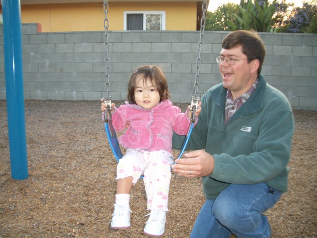 First solo ride on a swing