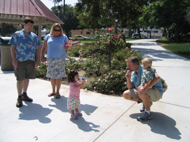 Greeting Dylan and his family