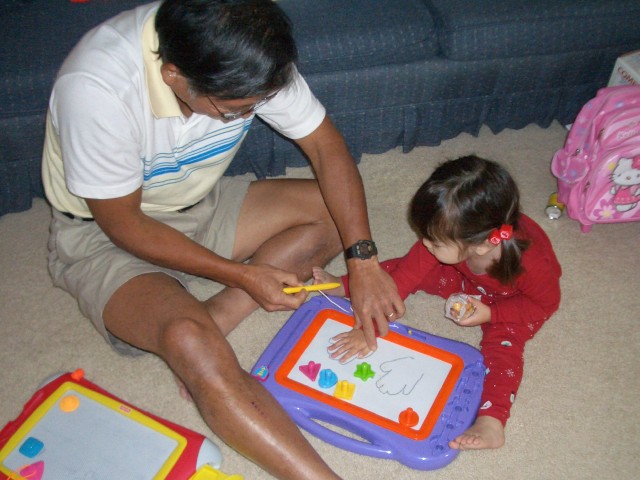 Drawing with Grandpa