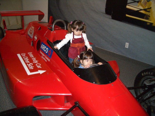 In Indy car with Gracie