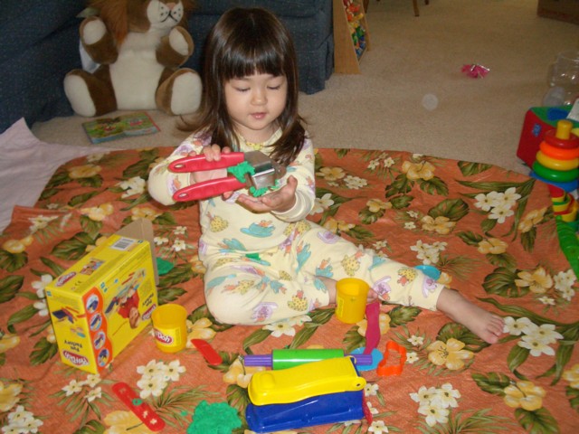 Play-Doh spaghetti